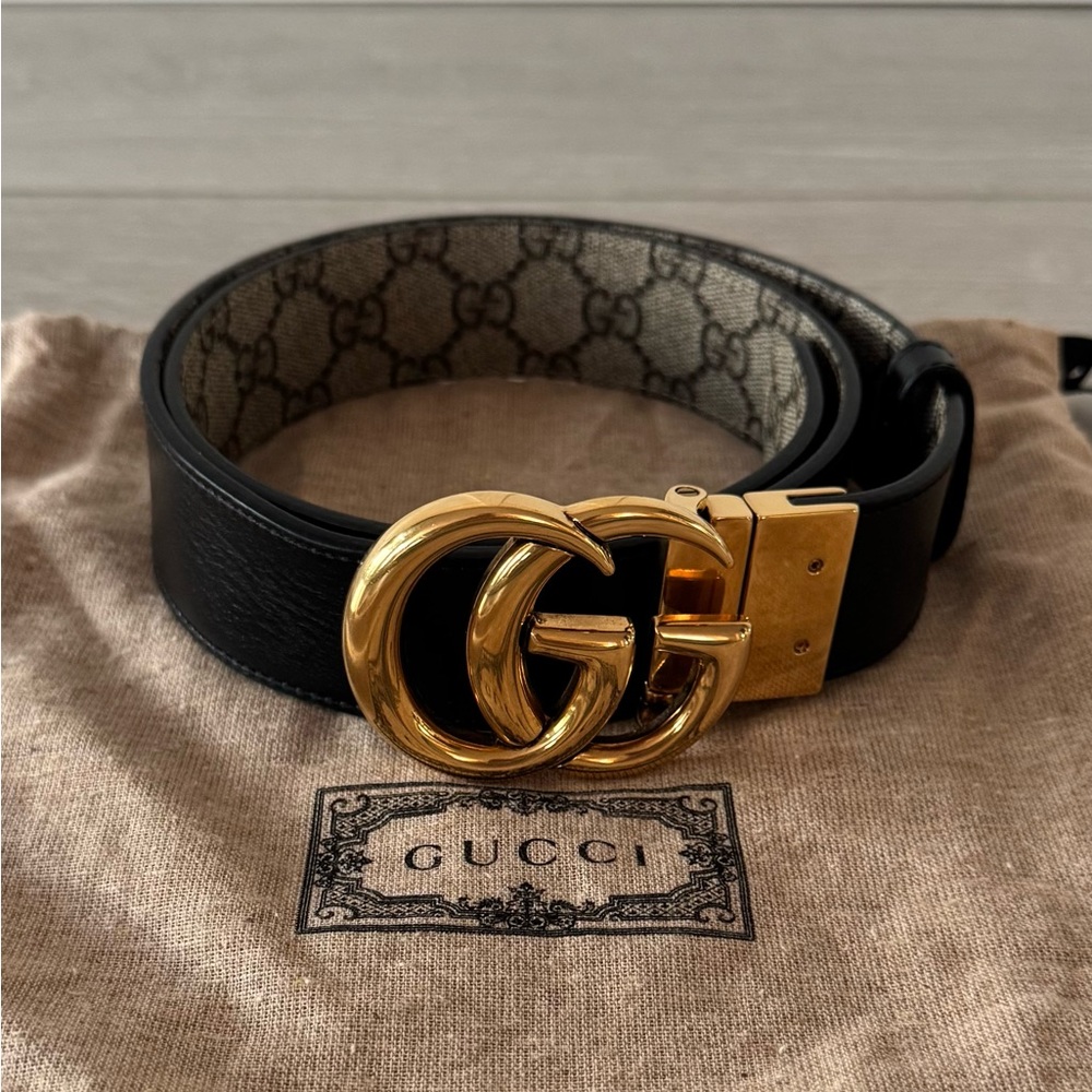 GG MARMONT REVERSIBLE BELT SIZE 85 CM